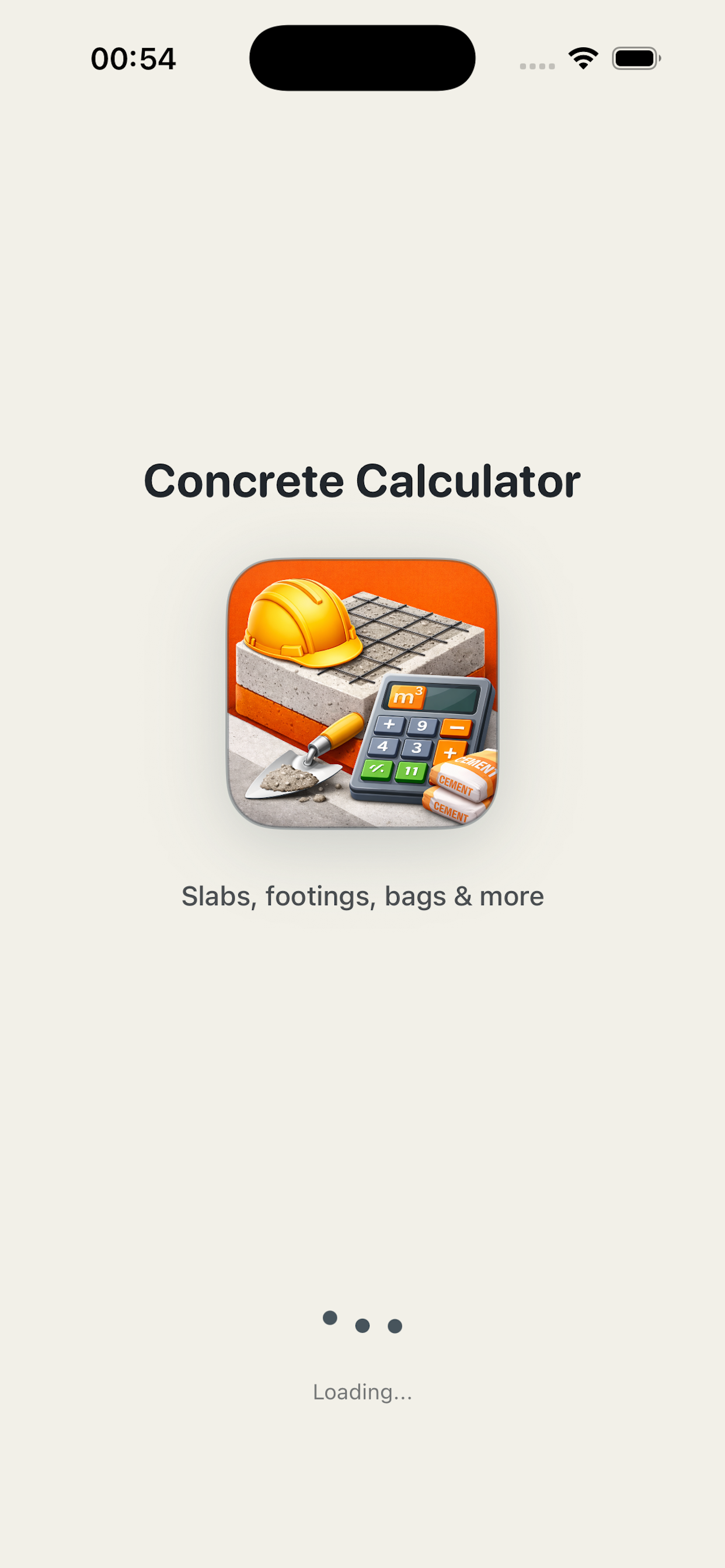 Slab or pour calculator