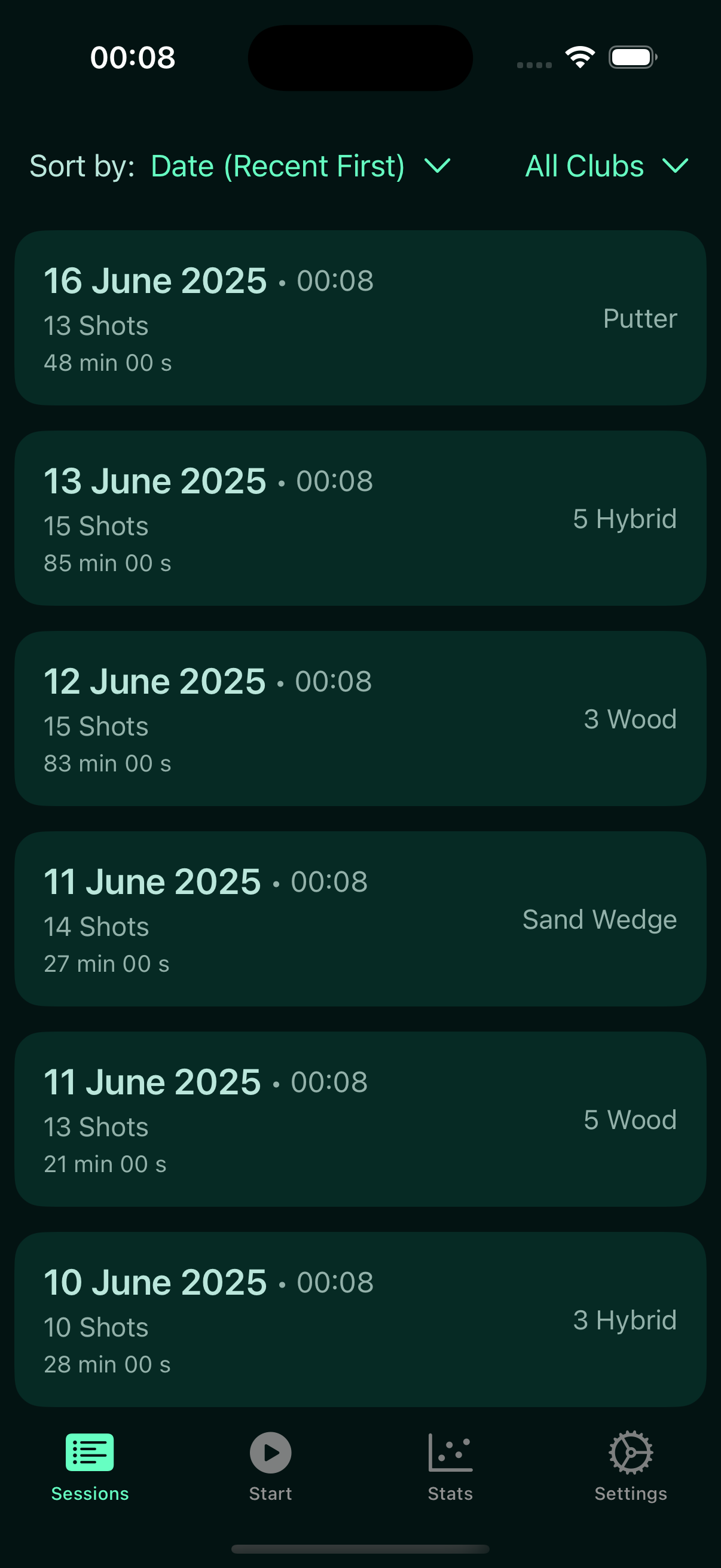 Golf ball tracking and speed monitor display in Golf Launch Monitor