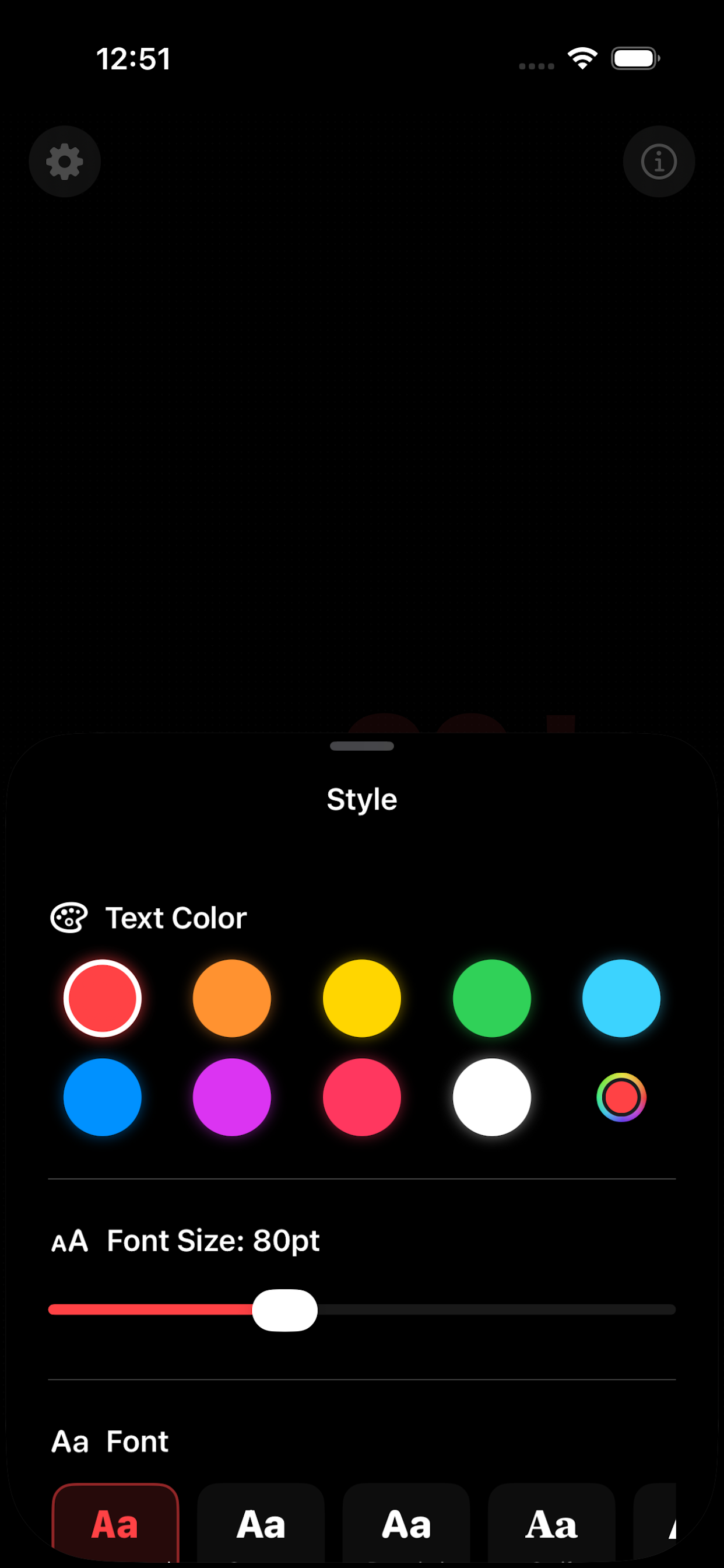 Effects and colors