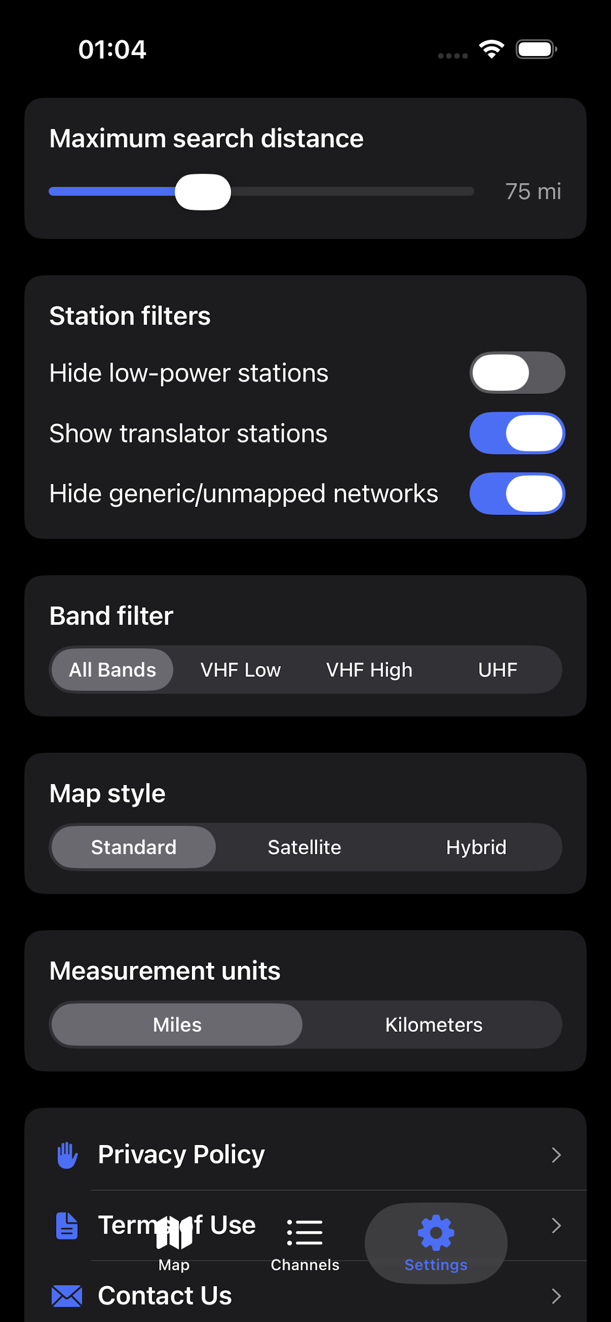 Filters and search