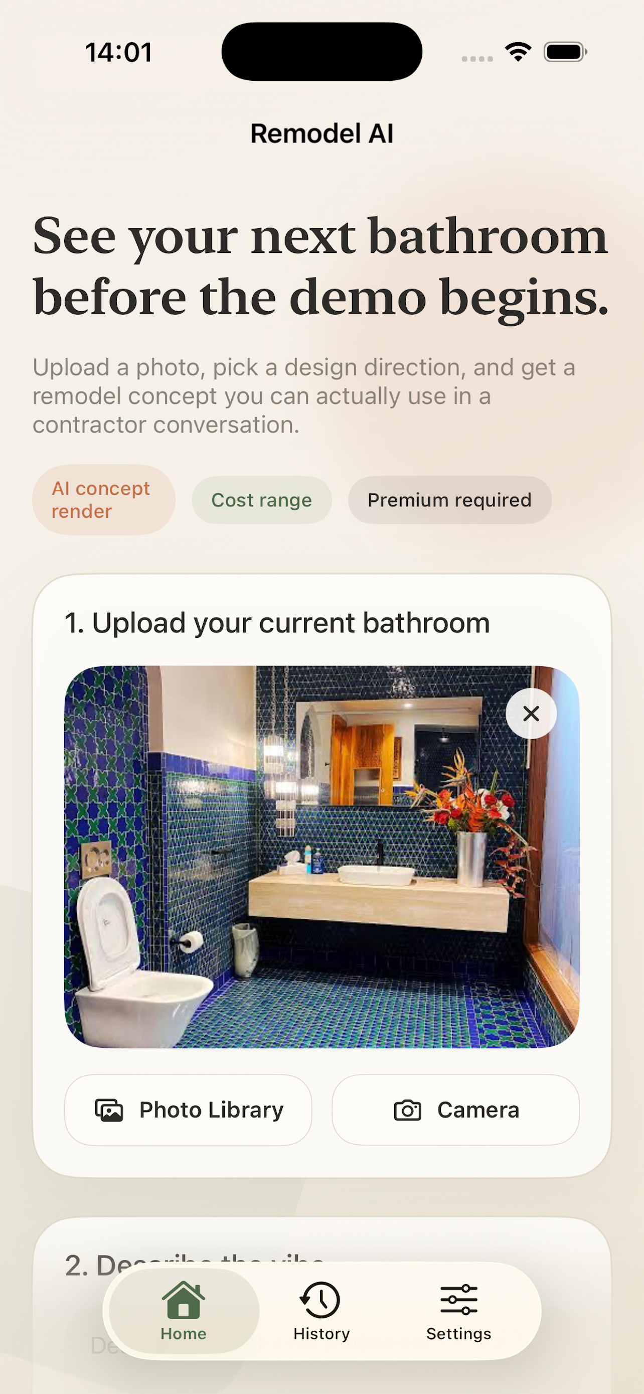 AI generated remodel