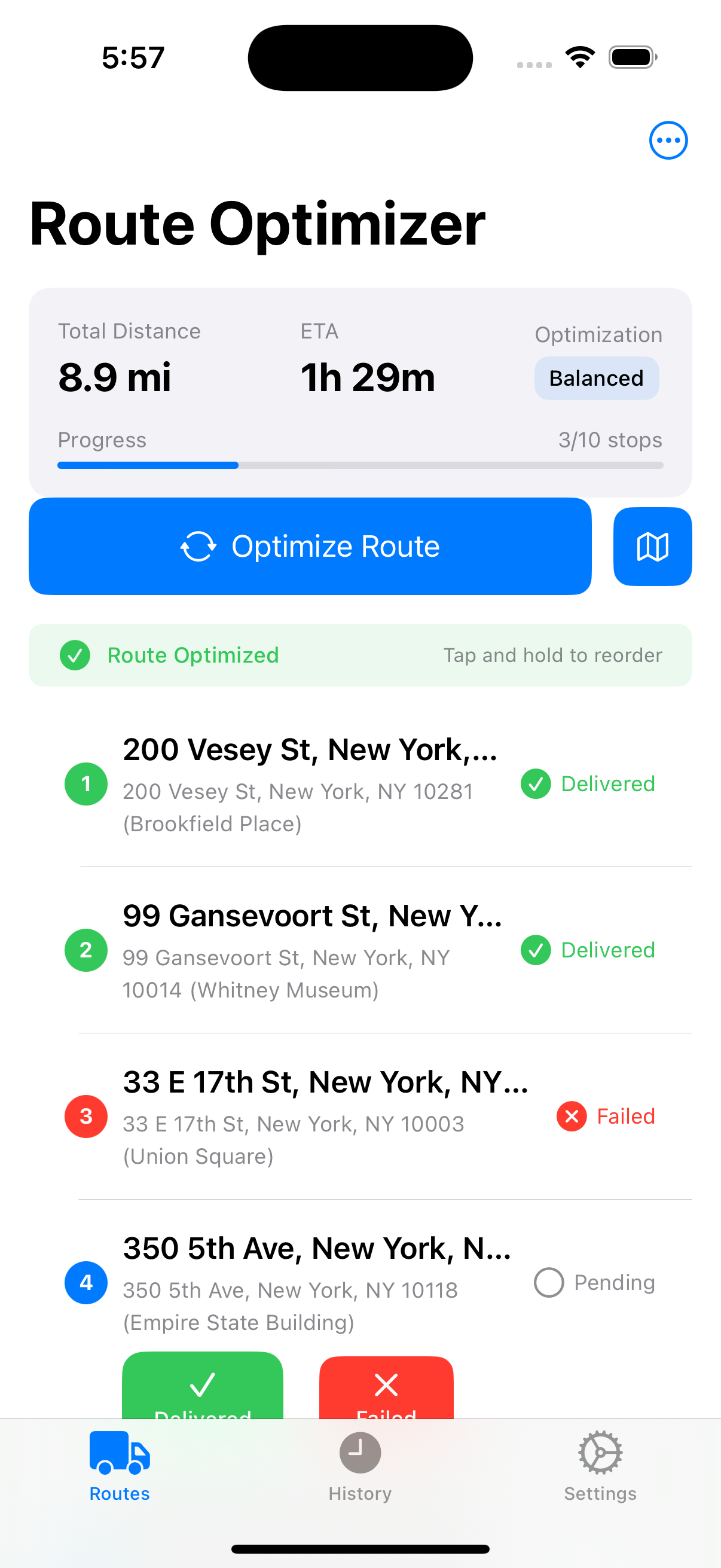 route optimization app